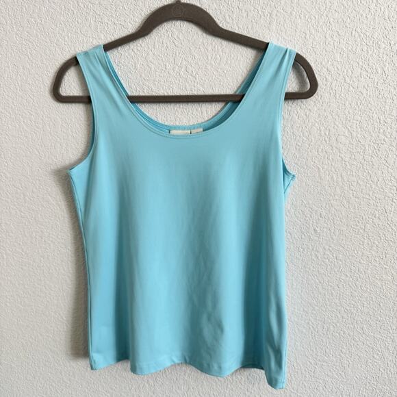 Chico's Size 1/US Medium Basic Microfiber Tank Top Light Blue - Picture 1 of 7